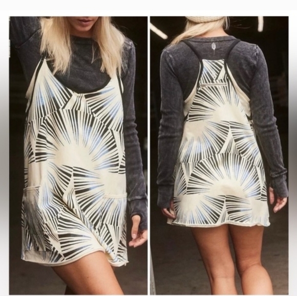 Free People Pants - NWT Free People Movement Hot Mini Dress NWT in Sunrise Combo Size XS